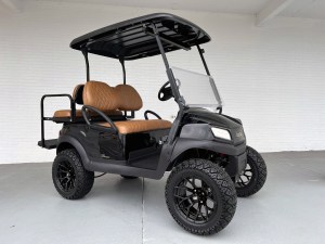 2022 Club Car Tempo Golf Cart Electric Lifted Golf Cart Black 01